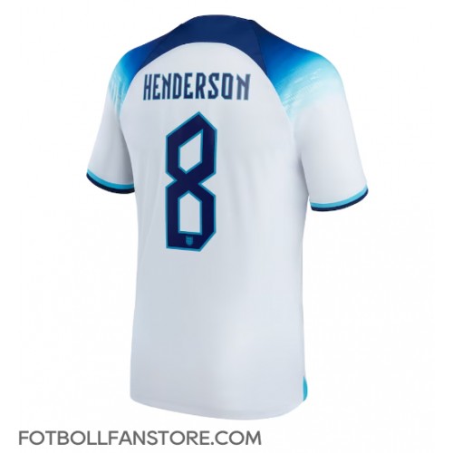 England Jordan Henderson #8 Hemma matchtröja VM 2022 Kortärmad Billigt